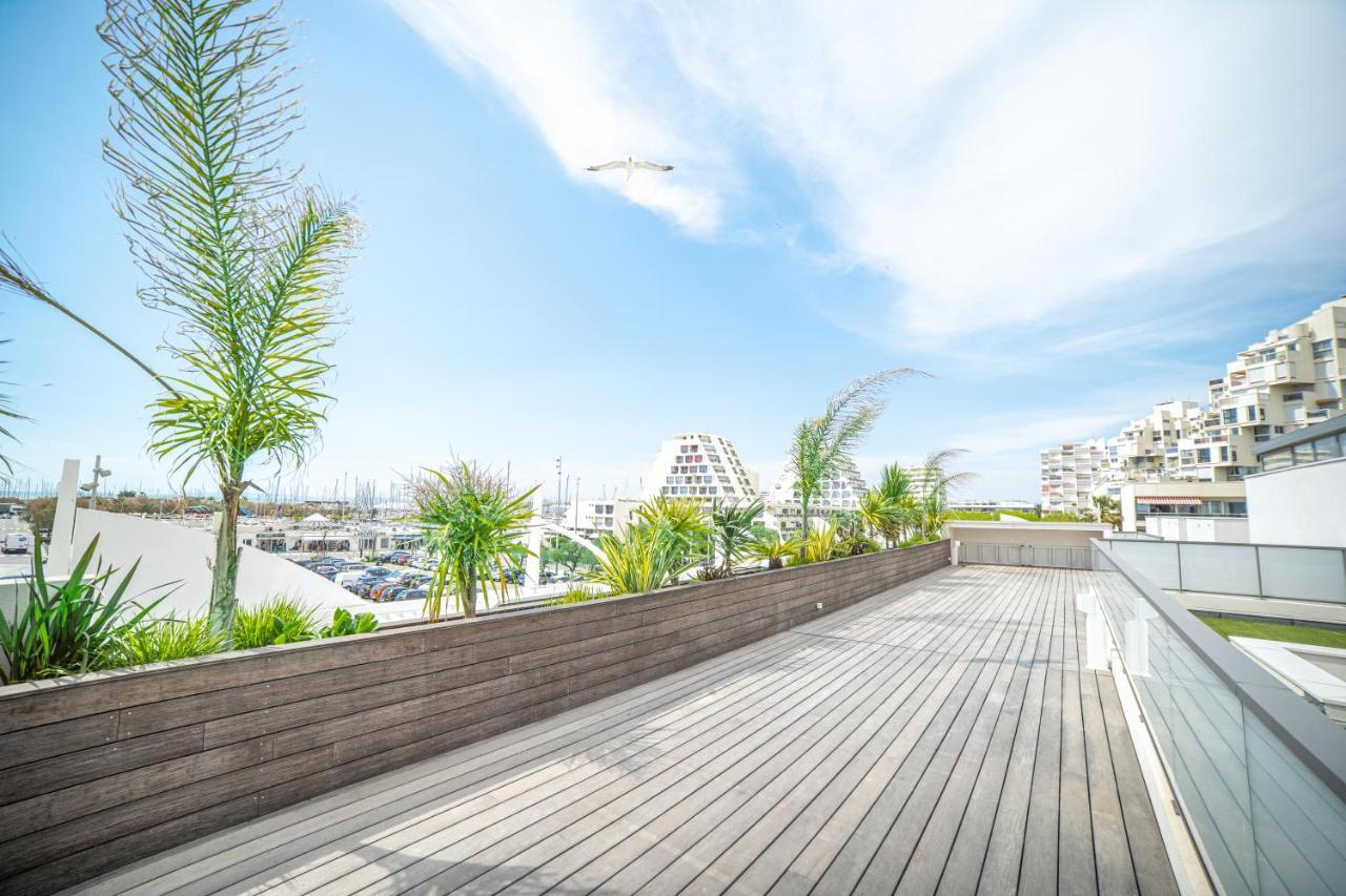 Le Majestic Residence Le Mind Vue Mer Exceptionnelle Grande Terrasse Privee Piscine Partagee Sur Le Toit Hyper Centre La Grande Motte Dış mekan fotoğraf